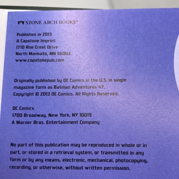 Batman Adventures DC Comics Phantasm Strikes! By Dan Slott Hardcover - Picture 9 of 15